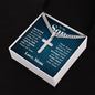 to my son - stand tall even if you fall Personalized Cross Necklace with Cuban Chain-[Heartfelt Family Gift]