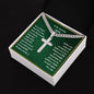 Son Personalized Cross Necklace on Cuban Chain-[Heartfelt Family Gift]