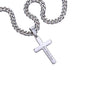 to my son - stand tall even if you fall Personalized Cross Necklace with Cuban Chain-[Heartfelt Family Gift]