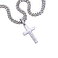Grandson Personalized Cross Necklace on Cuban Chain-[Heartfelt Family Gift]