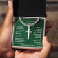 Engraved Cross Necklace with Personalized Card-[Heartfelt Family Gift]