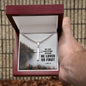 We love each other Personalized Cross Necklace with Cuban Chain-[Heartfelt Family Gift]
