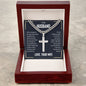 To my husband - when we get to the end of our lives Personalized Cross Necklace with Cuban Chain-[Heartfelt Family Gift]