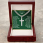 Son Personalized Cross Necklace on Cuban Chain-[Heartfelt Family Gift]