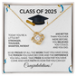 Class of 2025 Graduation Necklace Gift Love Knot-[Heartfelt Family Gift]