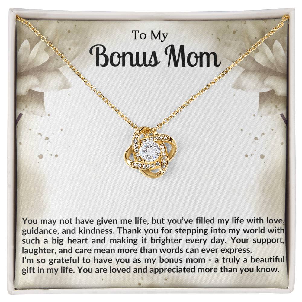 Bonus Mom Knot Necklace Gift