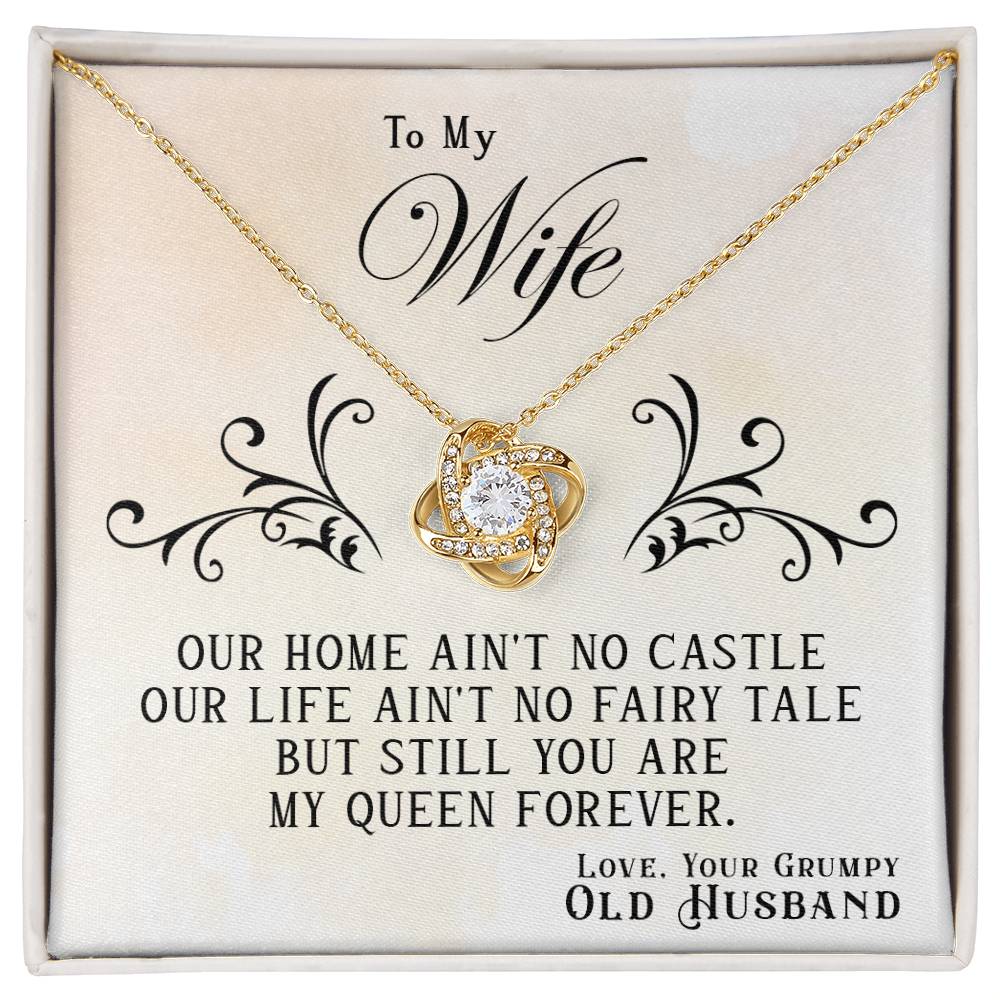 My Queen Forever Love Knot Necklace-[Heartfelt Family Gift]