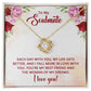 Soulmate Woman of My Dreams Knot Necklace-[Heartfelt Family Gift]