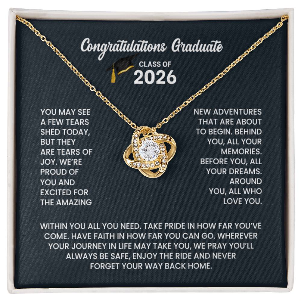Class of 2026 Necklace - Love Knot