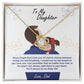 Daughter My Baby Girl Love Knot Necklace-[Heartfelt Family Gift]