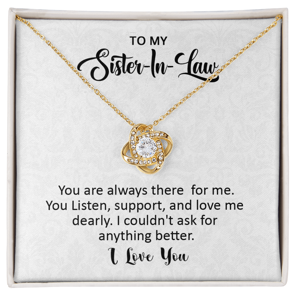 To My Sister in Law Knot Necklace