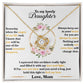 Daughter When The Pages of My Life End Love Knot Necklace-[Heartfelt Family Gift]
