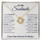Soulmate I Have Found My Home Love Knot Necklace-[Heartfelt Family Gift]