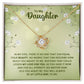 Daughter - Nothing Could Lessen my Love For You Knot Necklace-[Heartfelt Family Gift]
