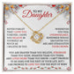 Best Daughter Jewelry To My Daughter DadMom Gift Necklace-[Heartfelt Family Gift]