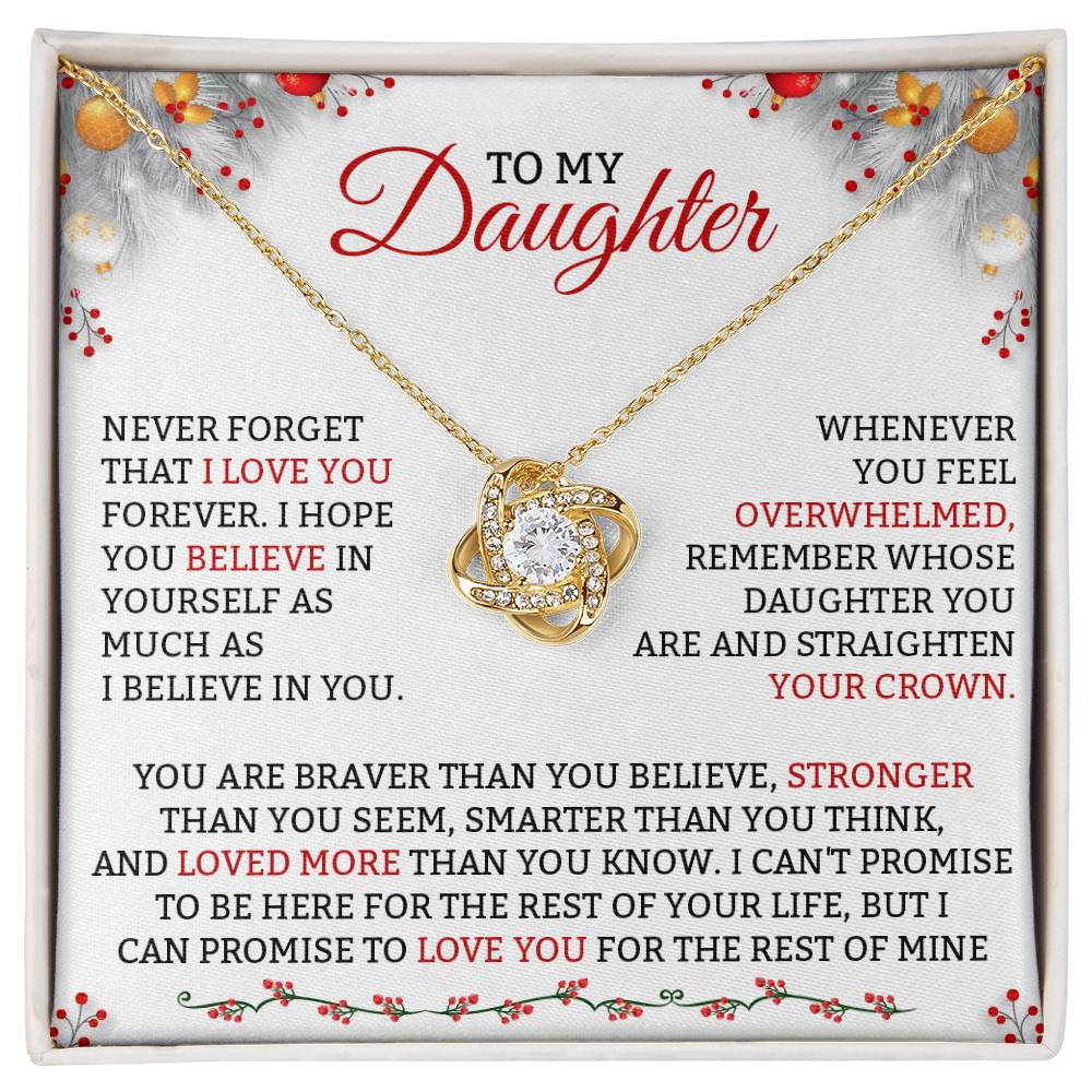 Best Daughter Jewelry To My Daughter DadMom Gift Necklace-[Heartfelt Family Gift]