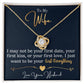 To My Wife Last Everything Love Knot Necklace-[Heartfelt Family Gift]
