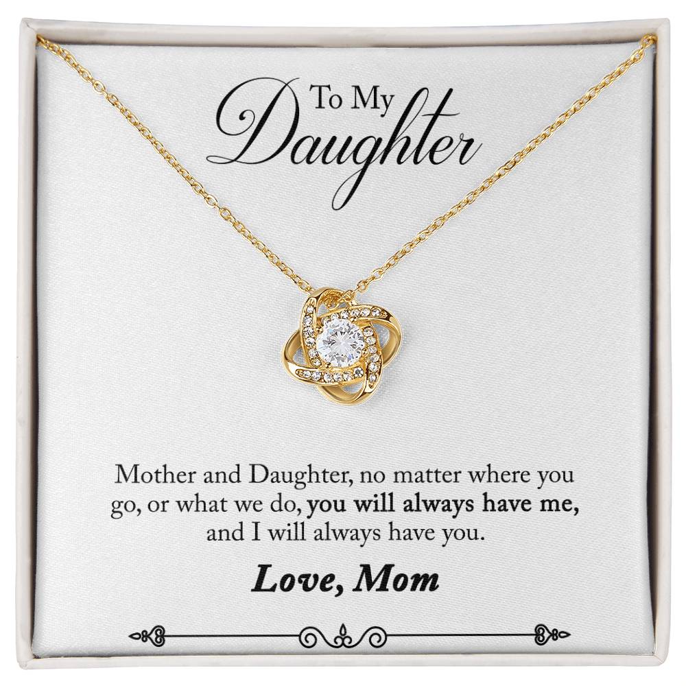 Mother and Daughter Knot Necklace-[Heartfelt Family Gift]