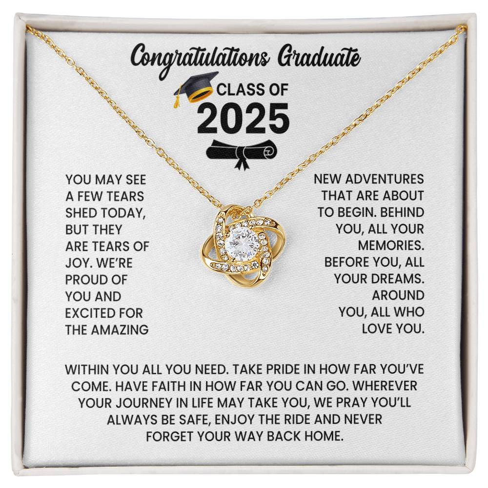 Class of 2026 Graduation Necklace Gift - Love Knot