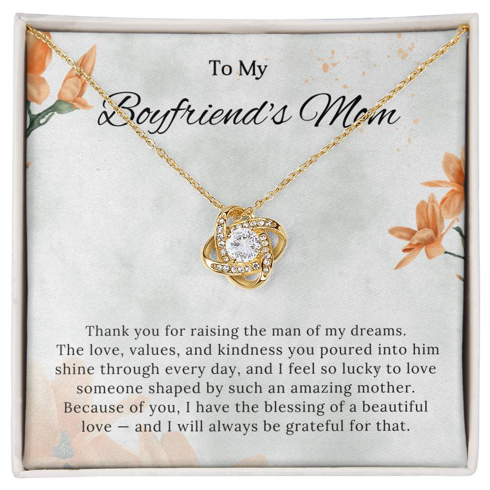Boyfriends Mom Knot Necklace Gift