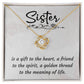 A sister is a gift Knot Necklace-[Heartfelt Family Gift]