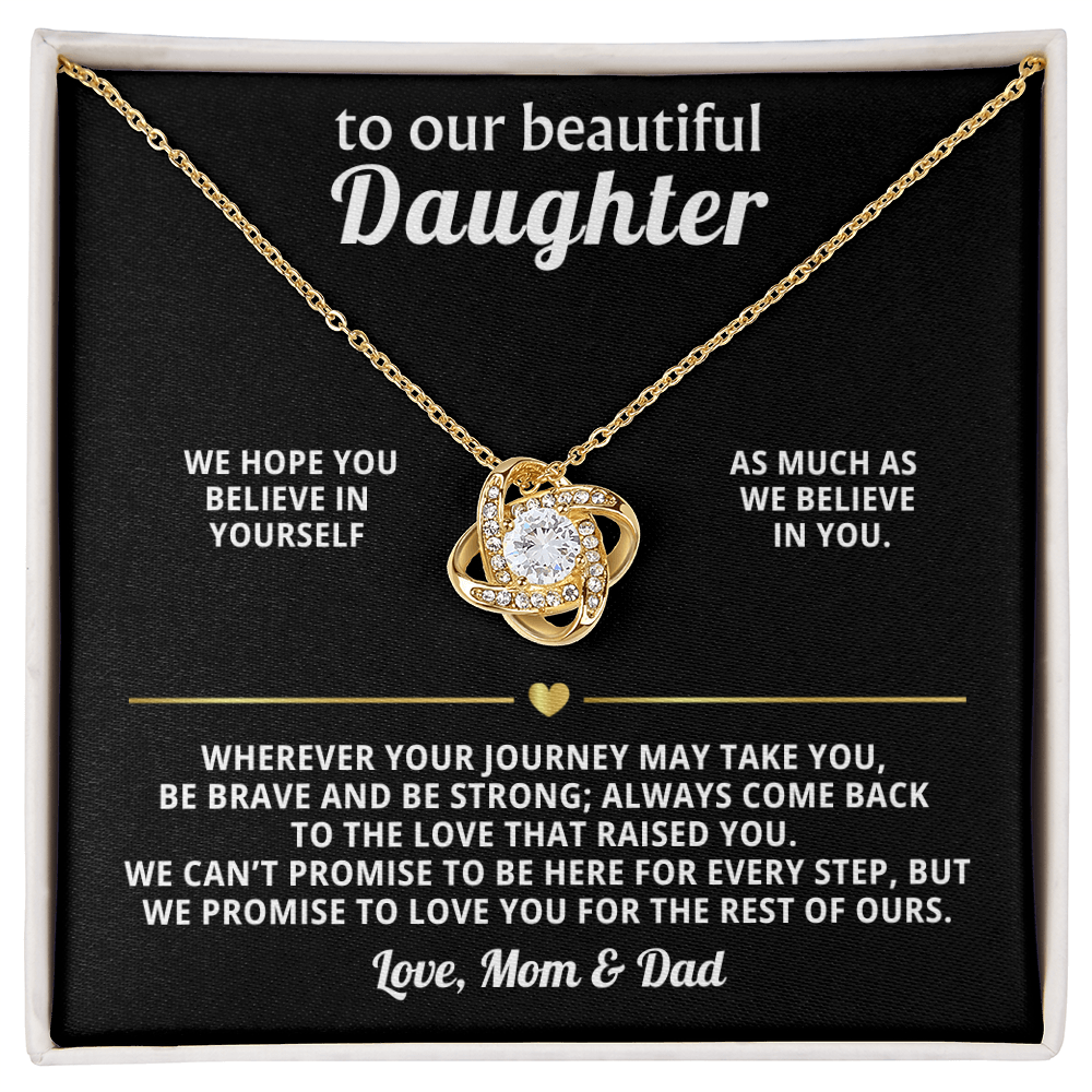 Heart Necklace Gift from Mom Dad