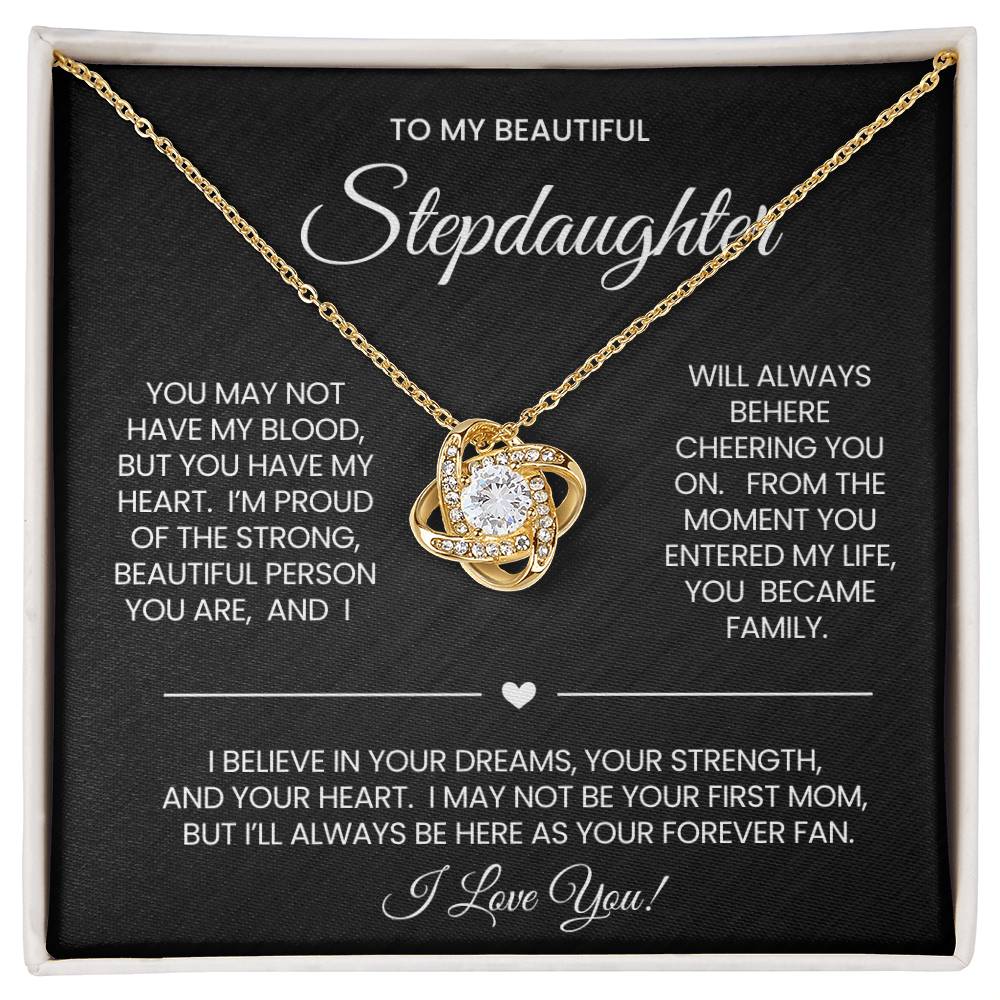Stepdaughter Love Knot Necklace Gift