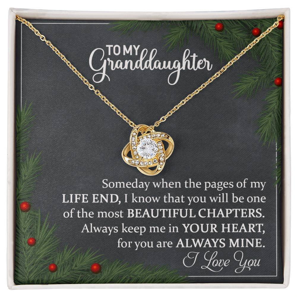 Granddaughter Necklace - Meaningful Christmas Gift for Granddaughter-[Heartfelt Family Gift]