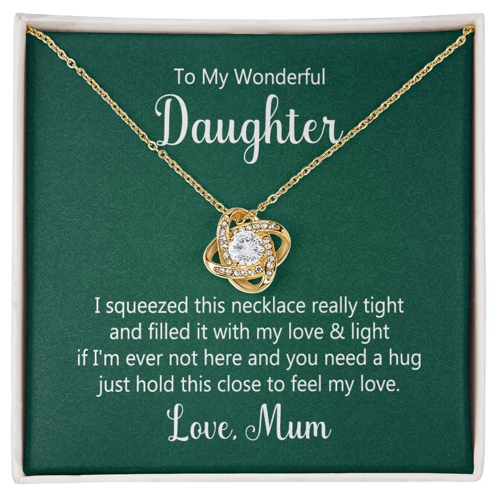 Daughter Knot Necklace - Perfect Gift for Your Wonderful Daughter-[Heartfelt Family Gift]