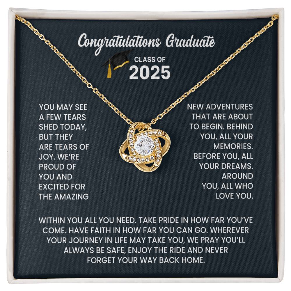 Class of 2026 Graduation Necklace Gift - Love Knot