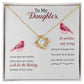 Daughter Encouragement Knot Necklace-[Heartfelt Family Gift]