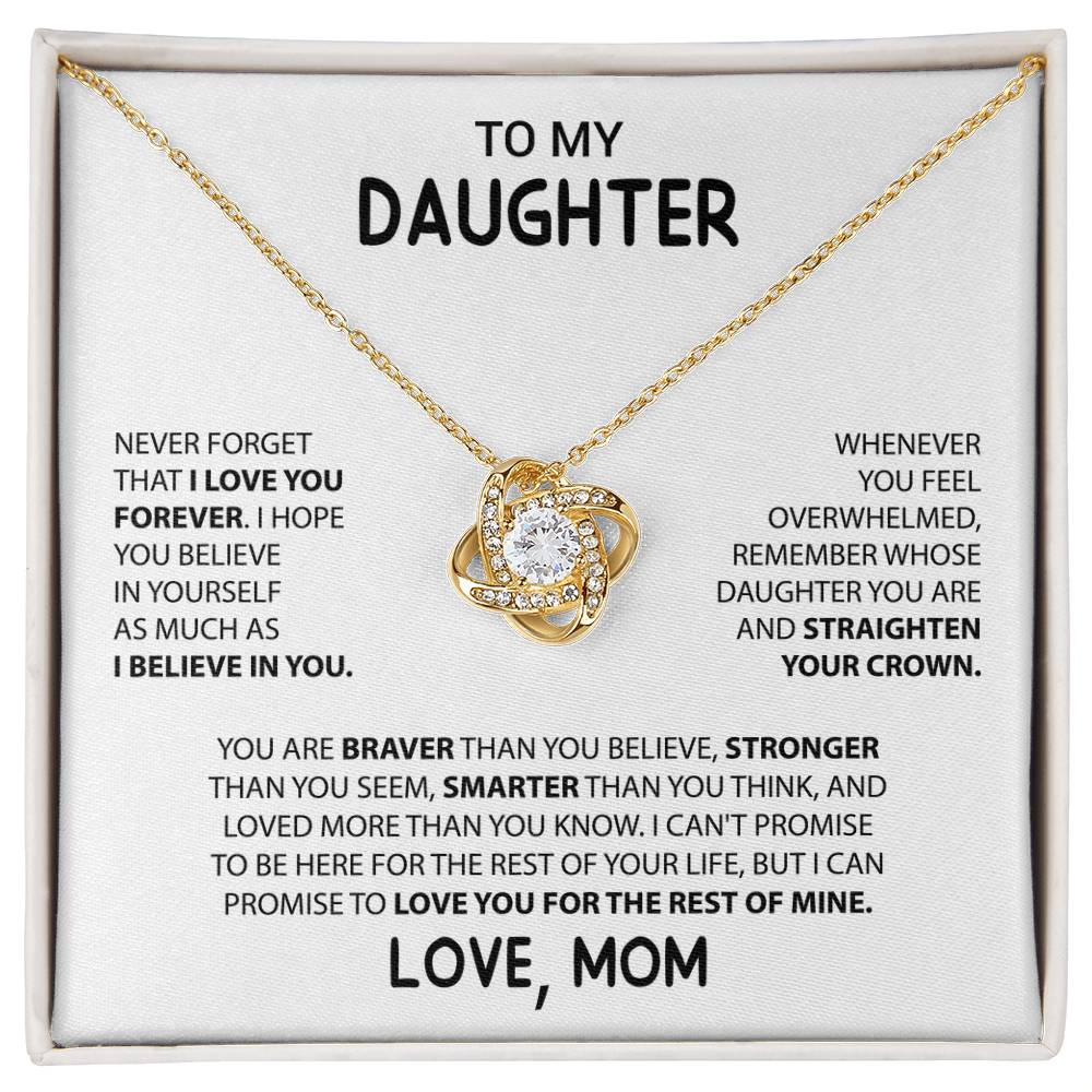 Daughter Love Knot Necklace