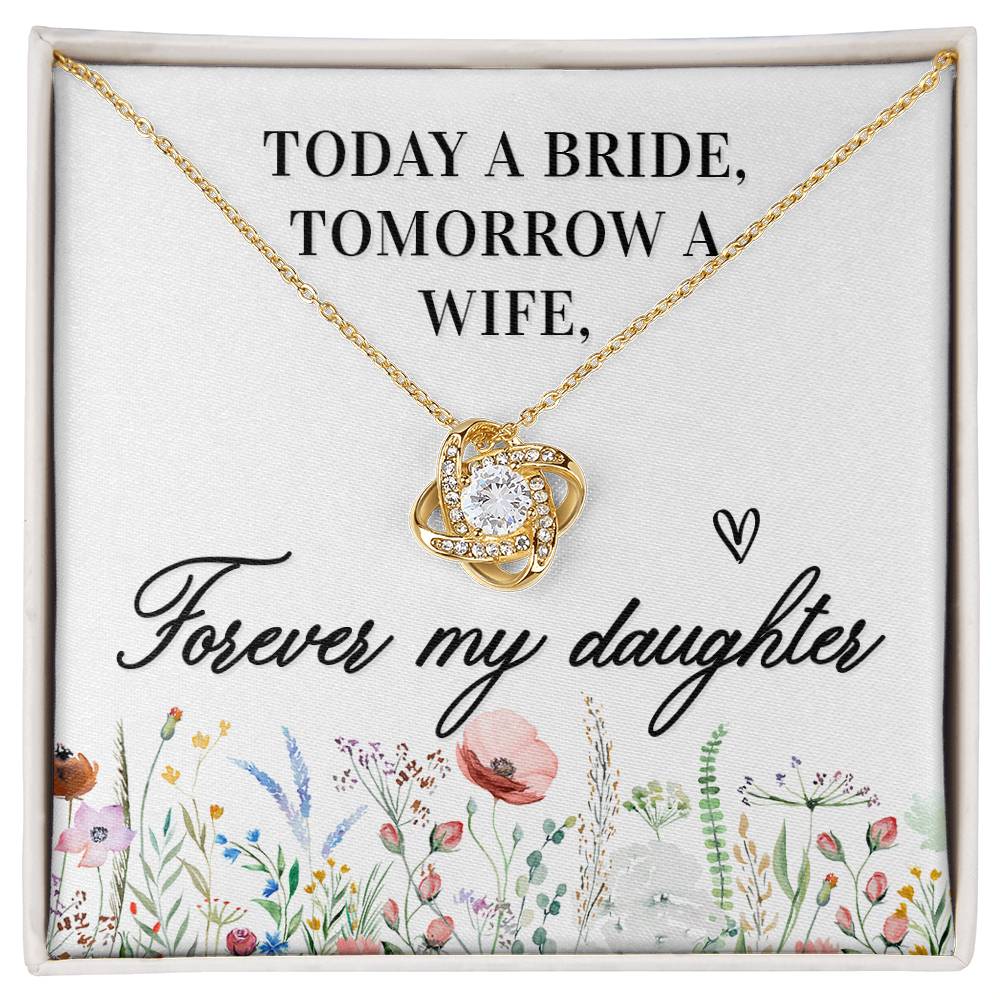 Today a Bride Knot Necklace-[Heartfelt Family Gift]