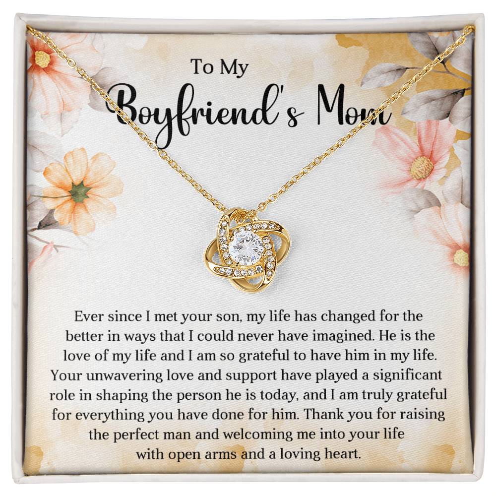 Boyfriends Mom Knot Necklace Gift