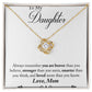 Mom to Daughter Knot Necklace-[Heartfelt Family Gift]