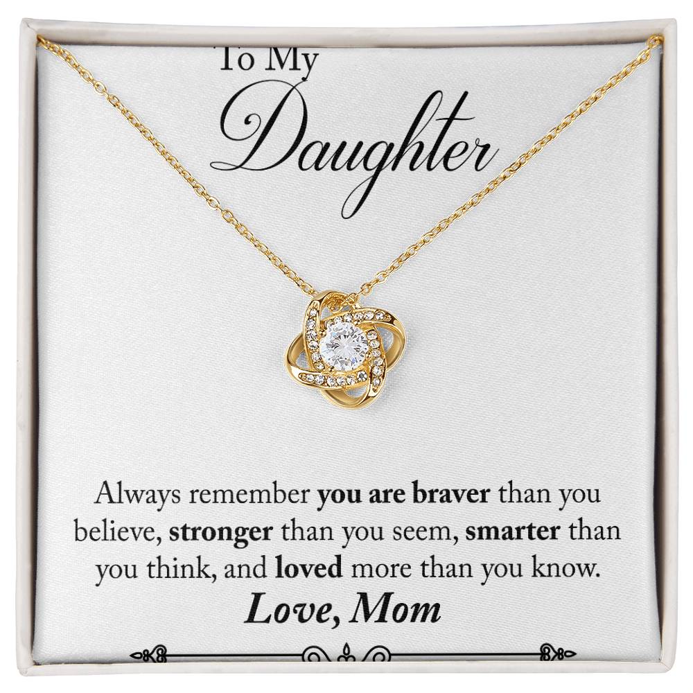 Mom to Daughter Knot Necklace-[Heartfelt Family Gift]