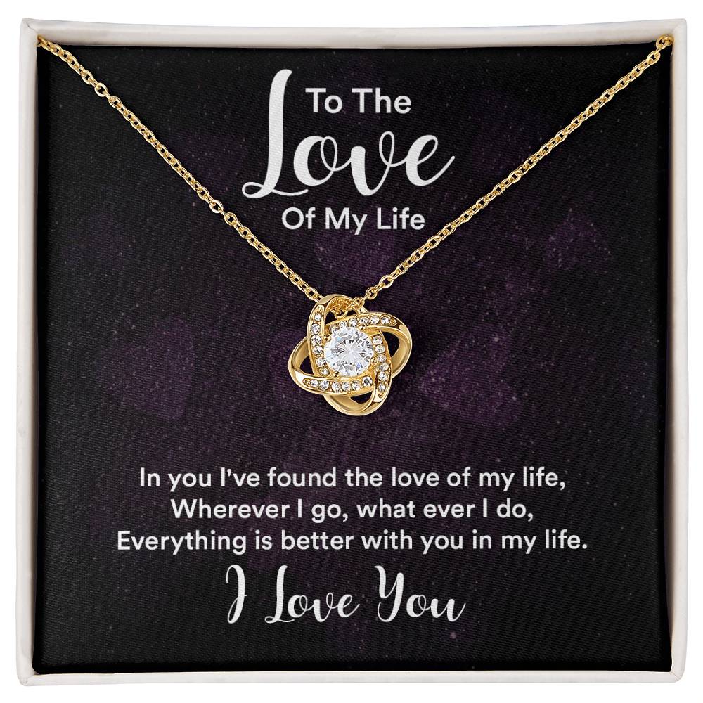 Love of My Life Knot Necklace-[Heartfelt Family Gift]