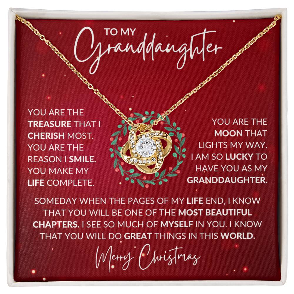 Granddaughter Christmas Necklace Gift-[Heartfelt Family Gift]