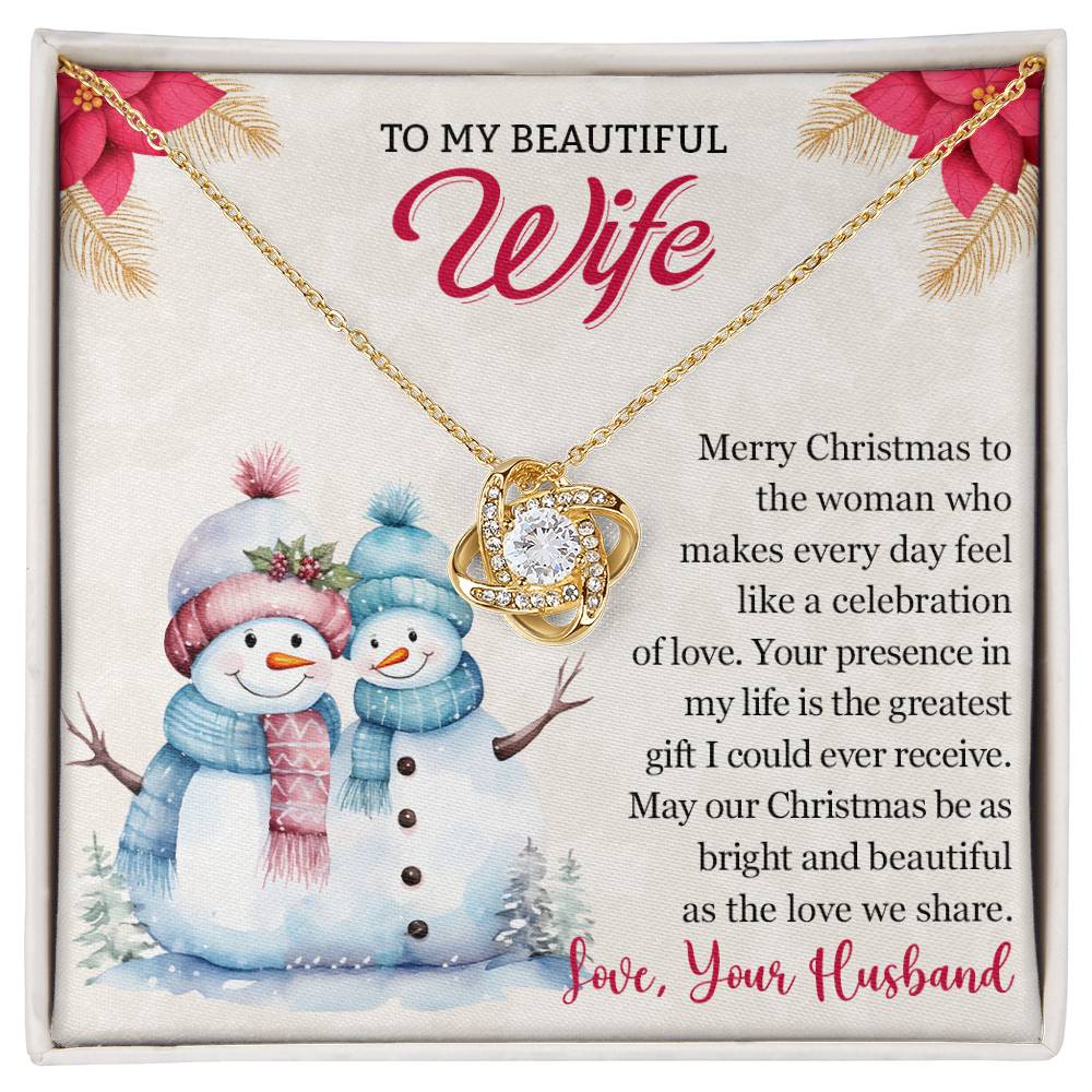 Love Knot Necklace for Wife - Christmas Jewelry Gift-[Heartfelt Family Gift]