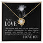 To My Love Knot Necklace-[Heartfelt Family Gift]
