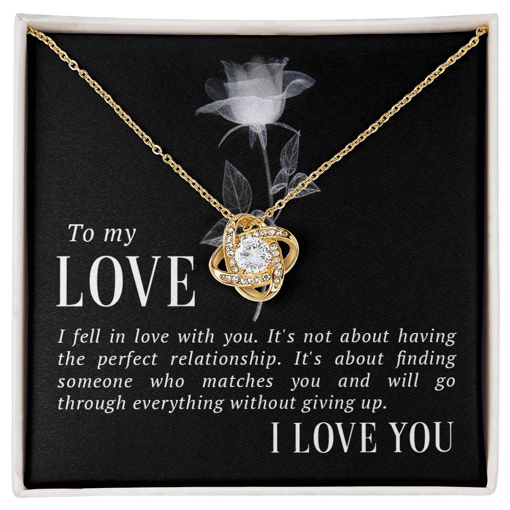 To My Love Knot Necklace-[Heartfelt Family Gift]