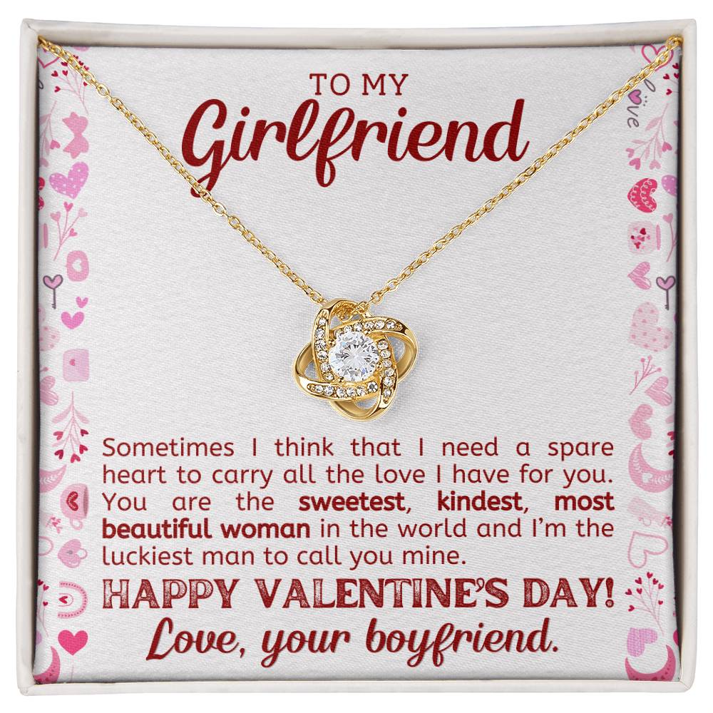 Valentines Day Necklace Gift for Girlfriend - To My Girlfriend Necklace-[Heartfelt Family Gift]