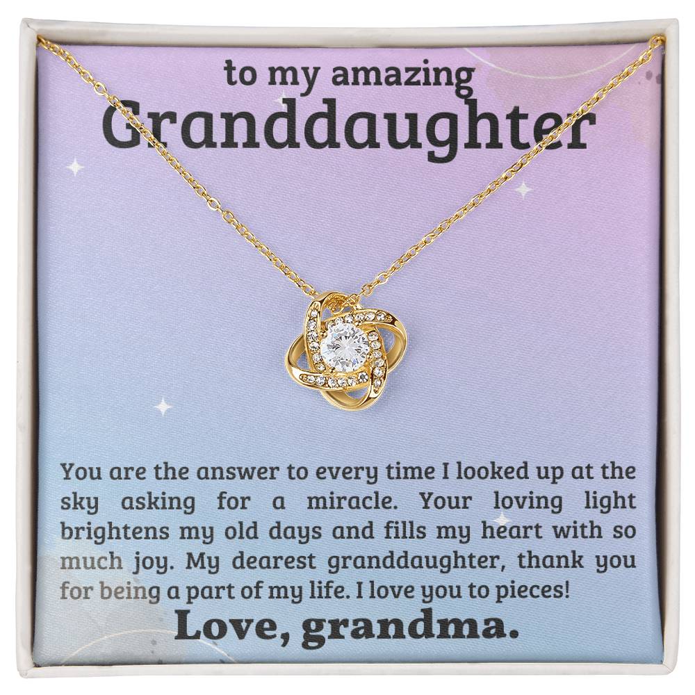 To My Granddaughter Necklace - Xmas Birthday Gift for Granddaughter-[Heartfelt Family Gift]