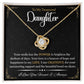 Daughter Gift Best Daughter Necklace Gifts from Dad and Mom  Daughter Jewelry Collection-[Heartfelt Family Gift]