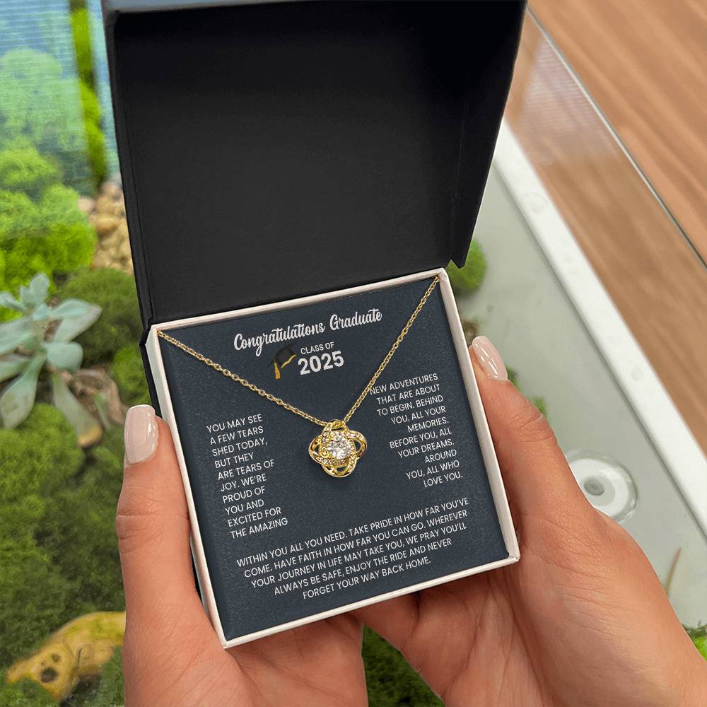 Class of 2026 Graduation Necklace Gift - Love Knot