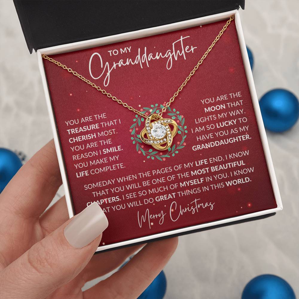 Granddaughter Christmas Necklace Gift-[Heartfelt Family Gift]