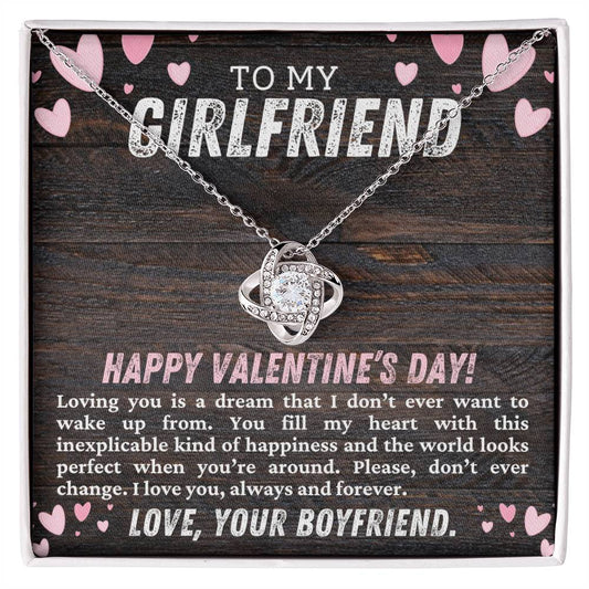 Valentines Day Gift for Girlfriend To My Girlfriend Necklace - Perfect Necklace for Her-[Heartfelt Family Gift]