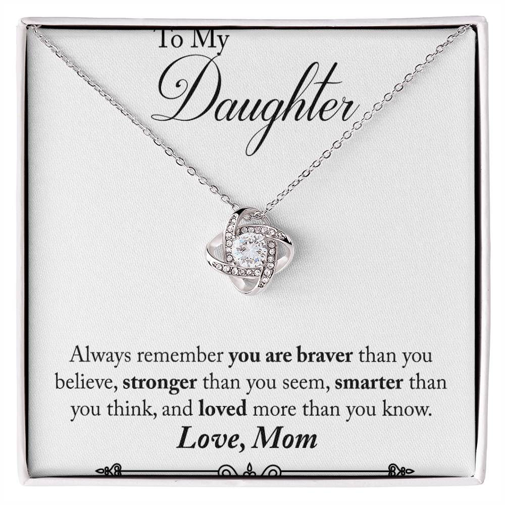 Mom to Daughter Knot Necklace-[Heartfelt Family Gift]