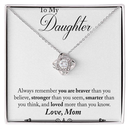 Mom to Daughter Knot Necklace-[Heartfelt Family Gift]