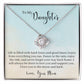 To My Daughter - Learn From Everything- Knot Necklace-[Heartfelt Family Gift]